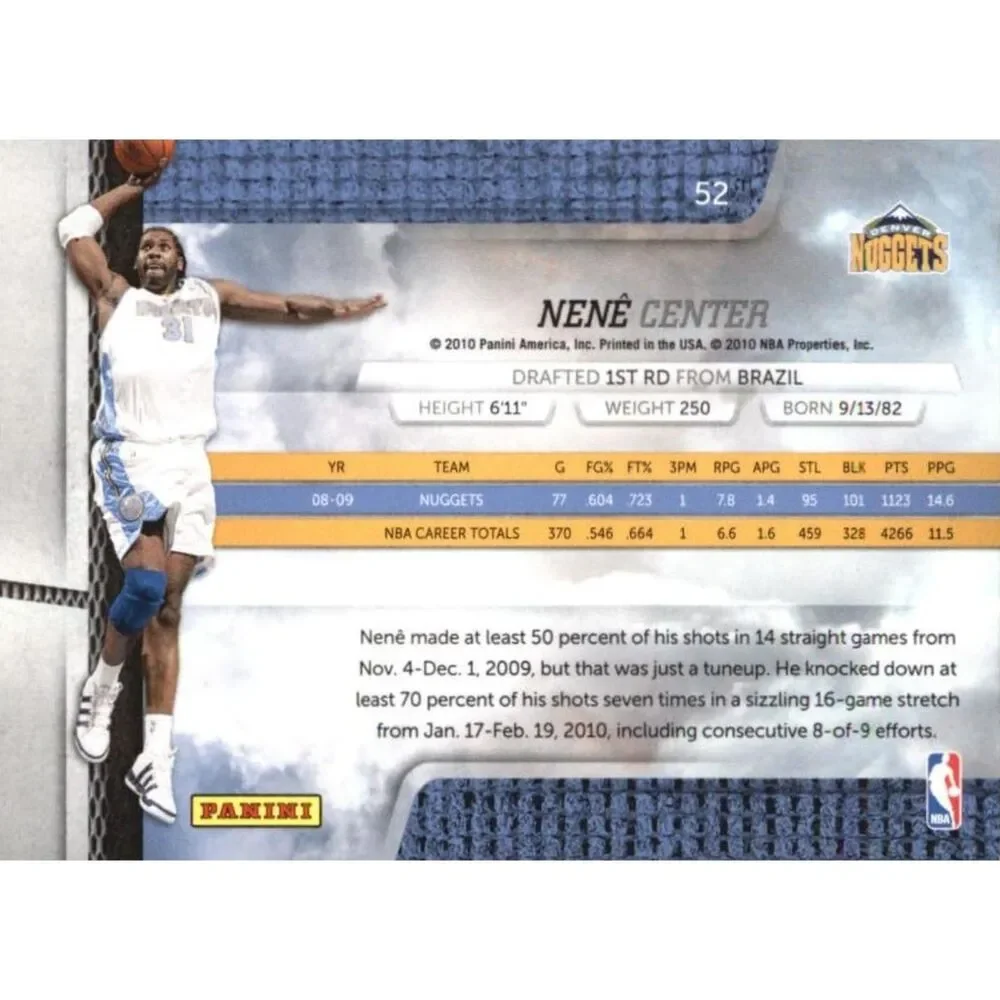 2009 Absolute Basketball Card - #52 Nene